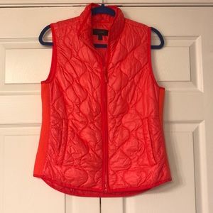 Orange J.Crew vest